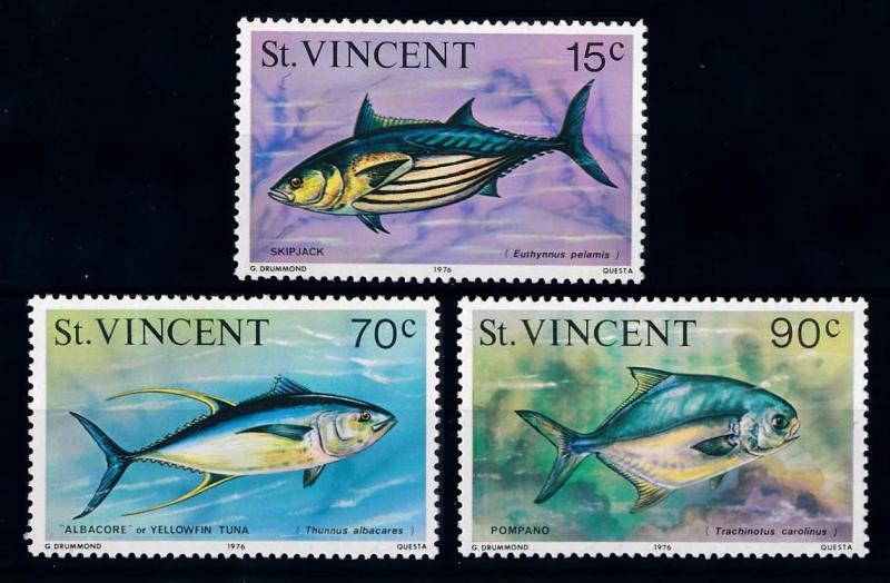 [65997] St. Vincent 1976 Marine Life Fish with year 1976  MLH