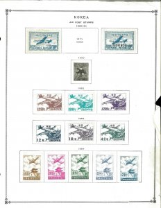 Korea (South) 1946-1973 M (mostly) & U Hinged on Scott International Pages