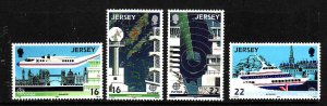 Jersey-Sc#452-5-Unused NH Europa set-1988-Ships-