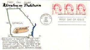 #1850 Abraham Baldwin DHC FDC