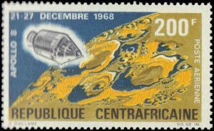 Central Africa #C73, Complete Set, 1969, Space, Never Hinged