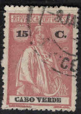 Cabo Verde Scott 154 Used Ceres stamp