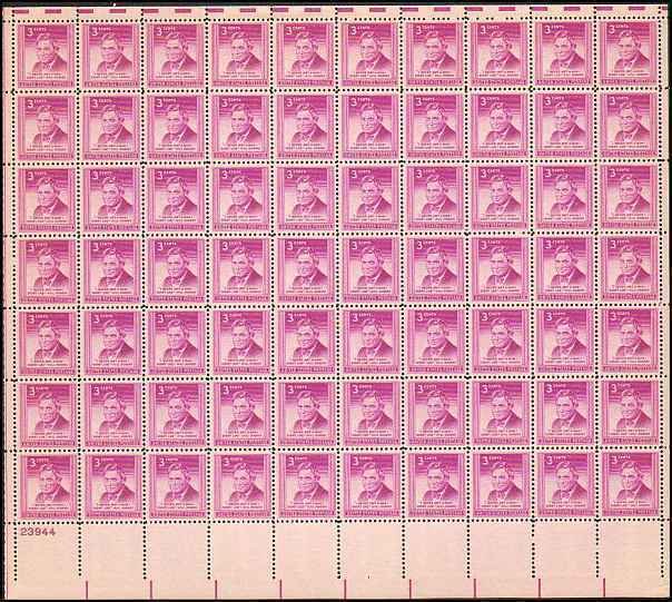 US  #975 WILL ROGERS, HUMERIST  SHEET OF 70