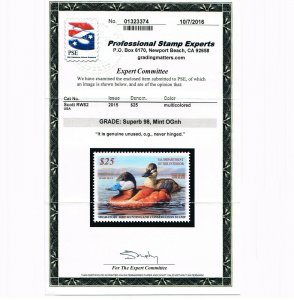 EXCEPTIONAL SCOTT #RW82 MINT OG NH PSE CERT GRADED SUPERB 98 - A PERFECT STAMP