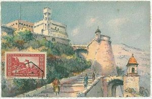 14656  - MONACO  - POSTAL HISTORY -  MAXIMUM CARD -  ARCHITECTURE 