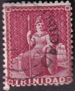 Trinidad 48c (used) 4p Britannia, carmine (1864)