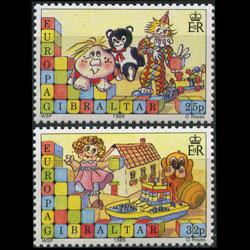 GIBRALTAR 1989 - Scott# 543-4 Europa-Toys Set of 2 NH