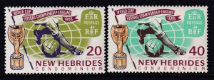 New Hebrides British 116-117 Soccer MNH VF
