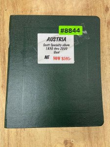 Collections For Sale, Austria (8844) Scott Specialty album from 1850 thru 2000