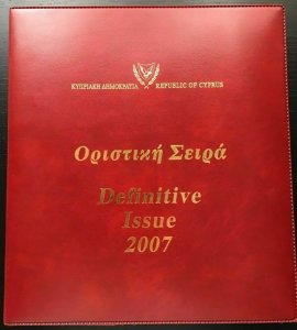 CYPRUS, (Official Special Album) Stamps and FDCs Definitive Issue 2007, MNH
