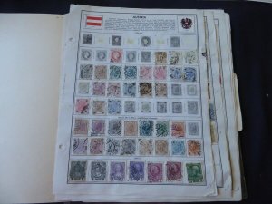 Austria 1850-1959 Stamp Collection on Album Pages