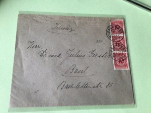 Germany 1924 Munich to Basel  multi  stamps cover  ref 50519