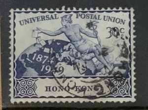 HONG KONG 1949 UPU 30c SG175 USED..CAT £6