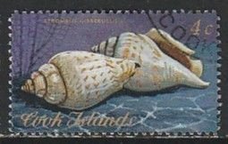 1974 Cook Islands - Sc 386 - used VF - 1 single - Sea shells