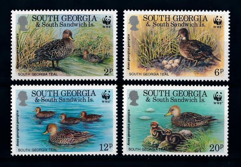[71796] South Georgia 1992 Birds Ducks WWF  MNH