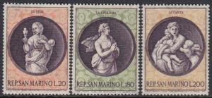 San Marino 713-5 MNH - Works By Raphael
