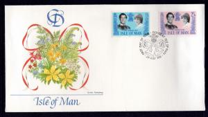 Isle of Man 198-199 Royal Wedding Fleetwood U/A FDC