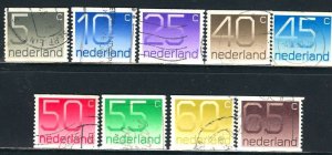 Netherlands; 1976-86: Sc. # 546-554: Used Coil Cpl. Set