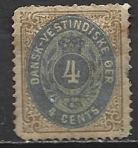 COLLECTION LOT 21682 DANISH WEST INDIES #7 1874 CV+$19