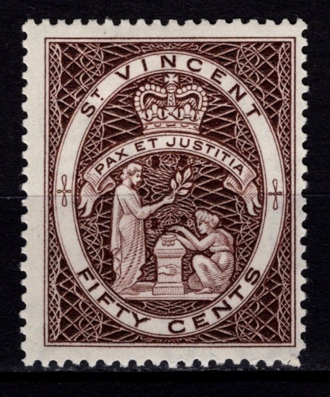 St Vincent 1964-65 Elizabeth II definitive Wmk w12, 50c [Unused]