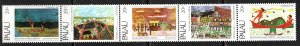 Palau Sc #32a MNH strip of 5