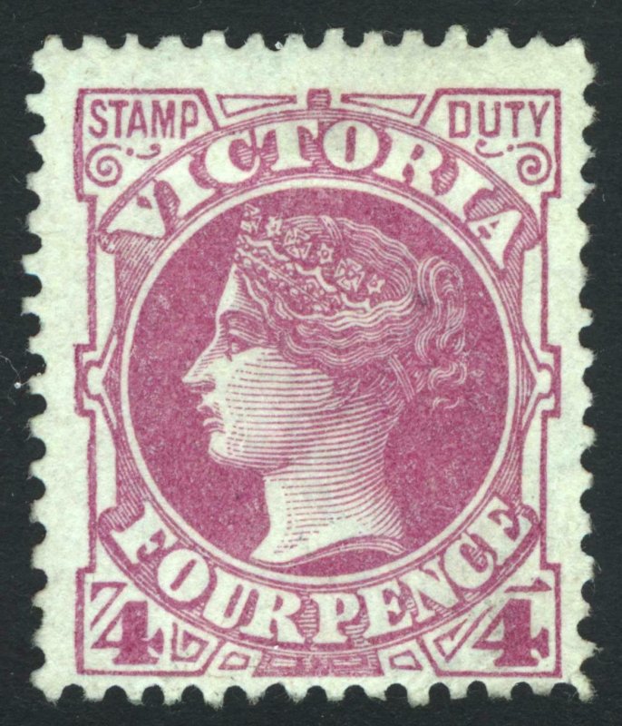 Victoria 1886 4d Bright Mauve-Rose SG 300a Scott 150 LMM/MLH Cat £90($118)