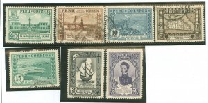 Peru #341-347 Used Single