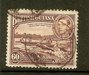 British Guiana, Scott #237, 60c King George VI, F-VF, Used