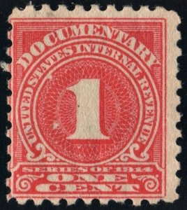 R207 1¢ Documentary Stamp (1914) MH