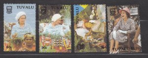 J41001 JL Stamps 1988 tuvalu set mnh #507-10 royality