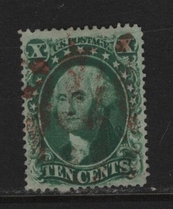 33 VF used neat Red cancel with nice color cv $ 230 ! see pic !