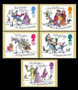 STAMP STATION PERTH G.B. PHQ Cards No.157- Set of 5 - Christmas Mint 1993