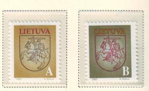 Lithuania Sc 459-60 1993 A & B Kinghts stamp set mint NH