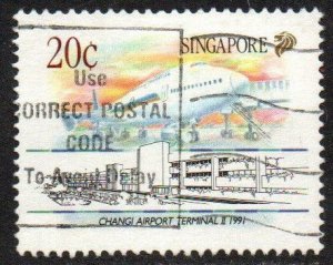 Singapore Sc #598 Used