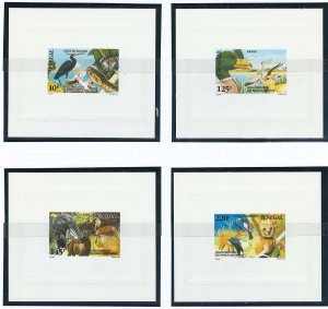 Senegal 1992 National Parks sg1154-7 photographic sunken die proofs, fine