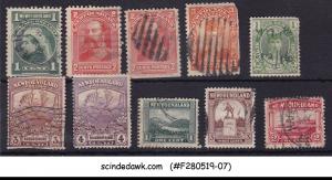 NEWFOUNDLAND - 1897-1924 SELECTED CLASSIC STAMPS - 10V USED