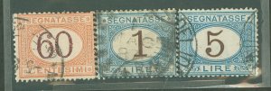 Italy #J11/13/17 Used