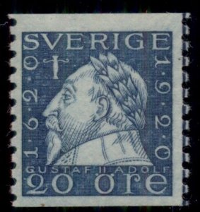 SWEDEN #165 (152Acx) 20ore Gustav, watermarked, og, NH, VF, Facit $450.00