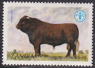 Zambia 420  Sussex, Cattle, Bull 1987