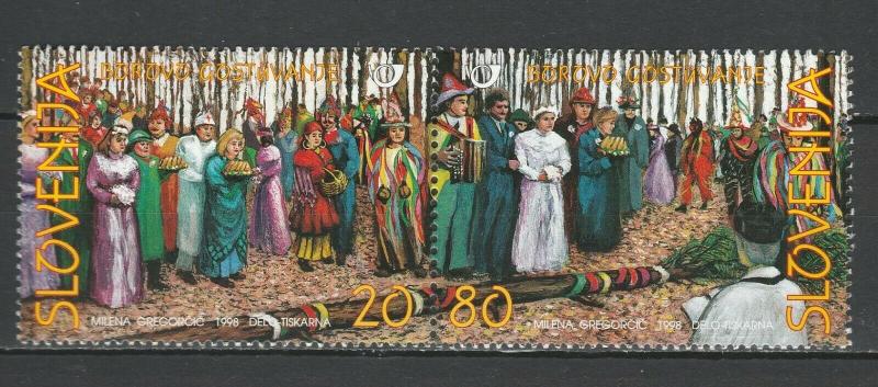 Slovenia 1998 Traditional Costumes 2 MNH Stamps