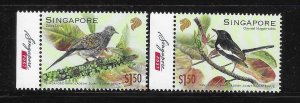 Singapore 2022 Joint issue Bangladesh Birds MNH A1524