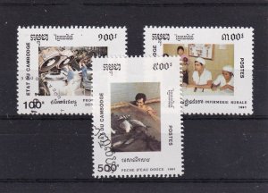 SA18i Cambodia 1991 National Festival used stamps