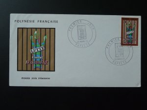 anti alcohol campaign FDC French Polynesia 1972