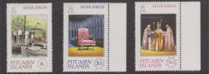 Pitcairn Islands 1977 Silver Jubilee Set Sc#160-162 MNH