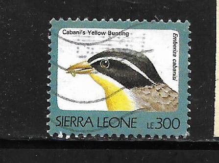 SIERRA LEONE, 1543, USED, YELLOW BUNTING