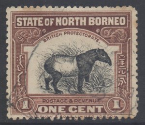 North Borneo Scott 136 - SG158, 1909 Tapir 1c used