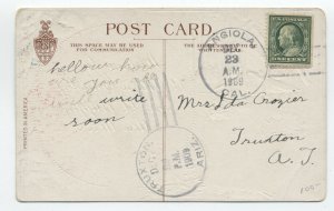 1909 postcard Angiola CA to Truxton AZ R6 DPO [H.1737]