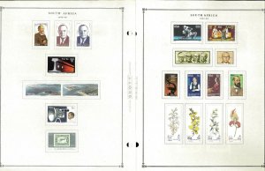 South Africa 1941-1995 M & U Hinged on Scott International Pages Thru 1999