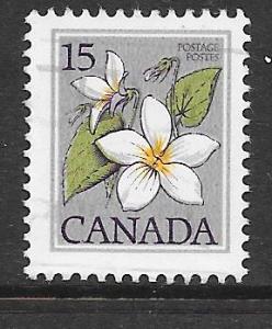 Canada #787 15c Flower   (U) CV $0.25