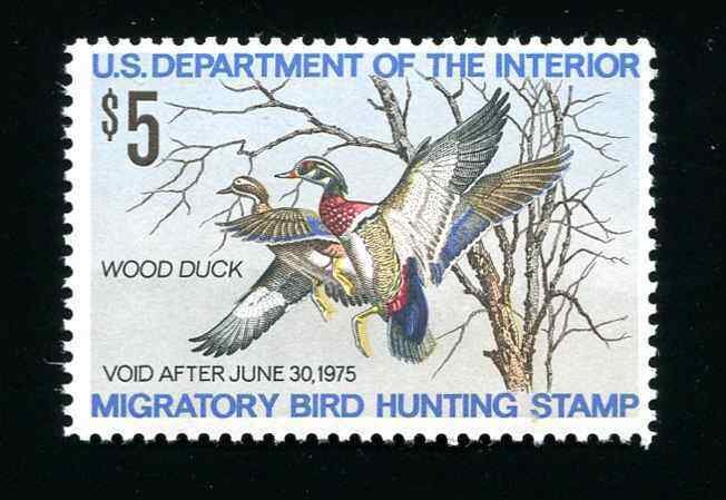 #RW41 Wood Ducks 1974  US Federal Duck Stamp - MNH OG 